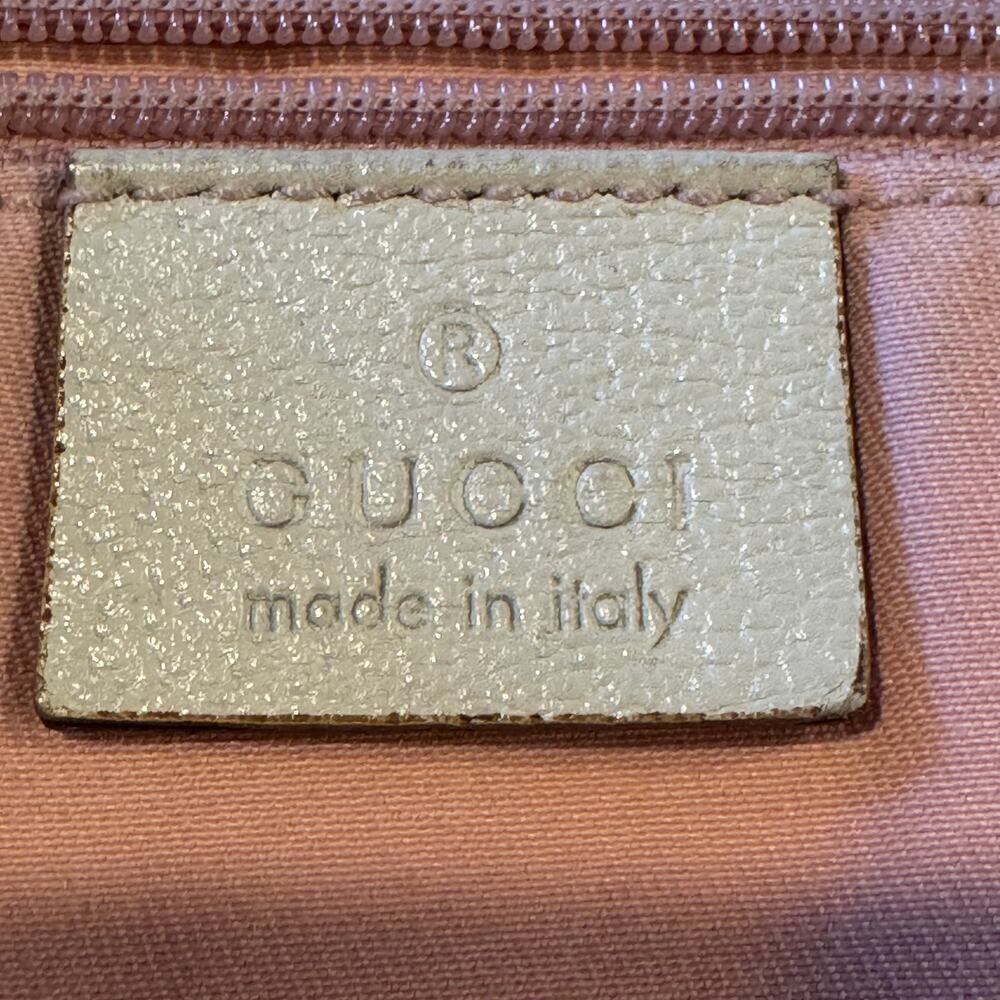 Vintage Gucci Pink Supreme Tote Bag SHW Fabric Leather - Picture 5 of 7